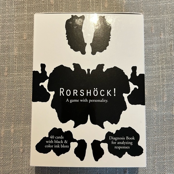 Rorshock! A Game with Personality 20 Card Deck Diagnosis Book For Analysis! - Picture 1 of 2